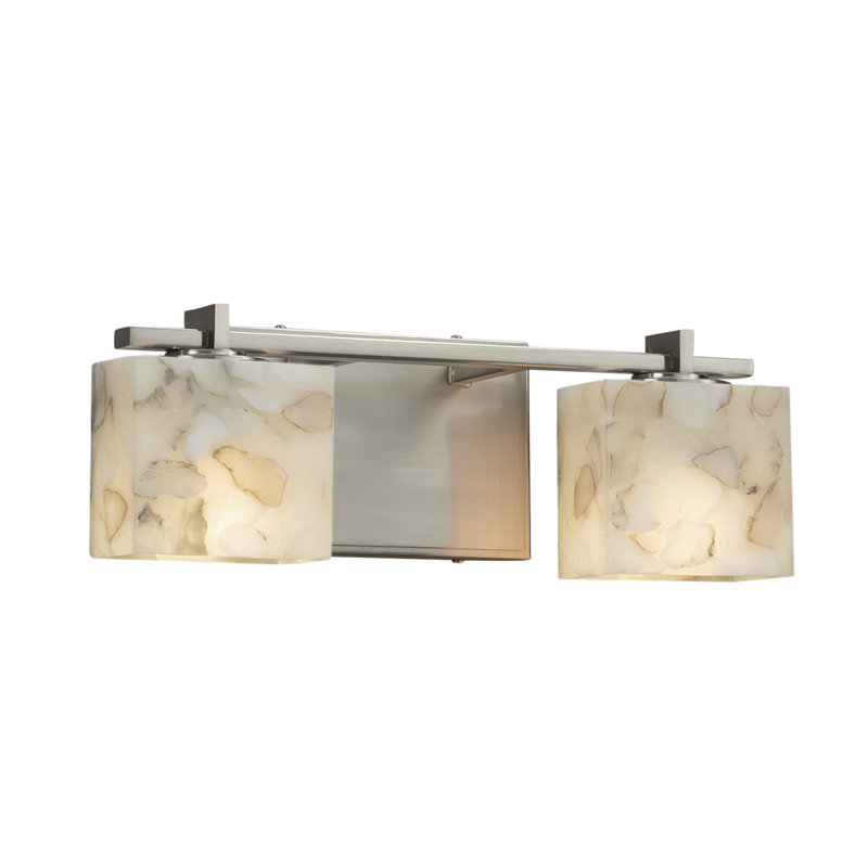Éclairage pour meuble-lavabo 2 lumières Bouzoun, Chrome poli