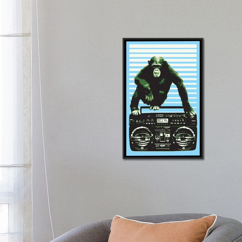 «Boom Boom», impression sur toile, H 26 po x l 18 po x P 1,5 po, Toile avec cadre noir