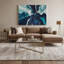 «Lyrical Abstraction 86», art mural sur toile grise-816440023
