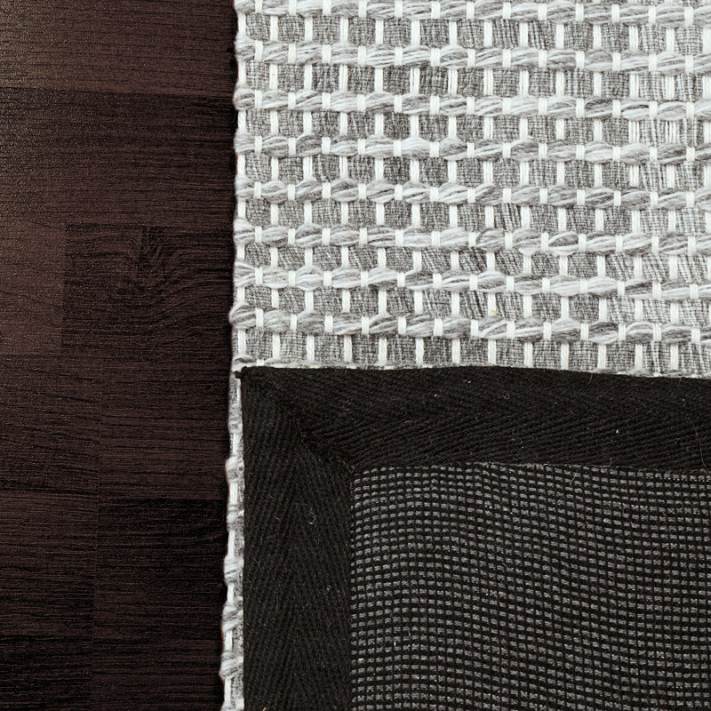 Tapis gris tissé à la main ENCHANT, Rectangle 5 pi x 8 pi