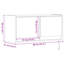 Vidaxl TV Wall Cabinet with LED Lighting 31 x 38cm-1238380898-1238380899