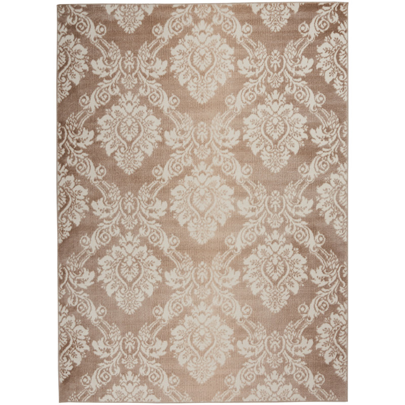 Ibrahim Damask Indoor Rug, Rectangle 2' x 3'