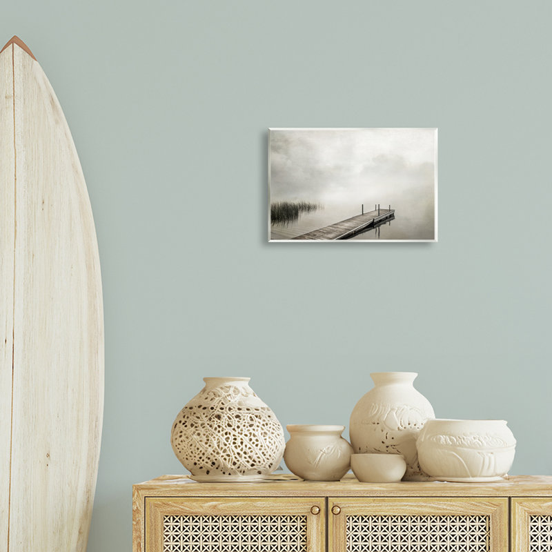 «Mysterious Foggy Lake Dock» par Peter Hawkins, H 10 po x l 15 po