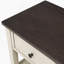 Retro Design Console Table With Two Open Shelves, Pine Solid Wood Frame And Legs For Living Room (Beige)-1796593073