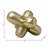 Decorative Metal Orb Object for Home Decor Display - Geometric Sculpture Accent for Office, Tabletop, or Living Room Decoration - Gold-547501287-547501284
