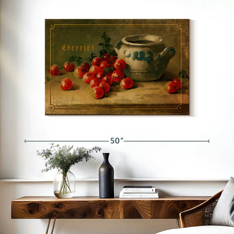 Yarlin Delicious Cherries, 26" H x 39" W