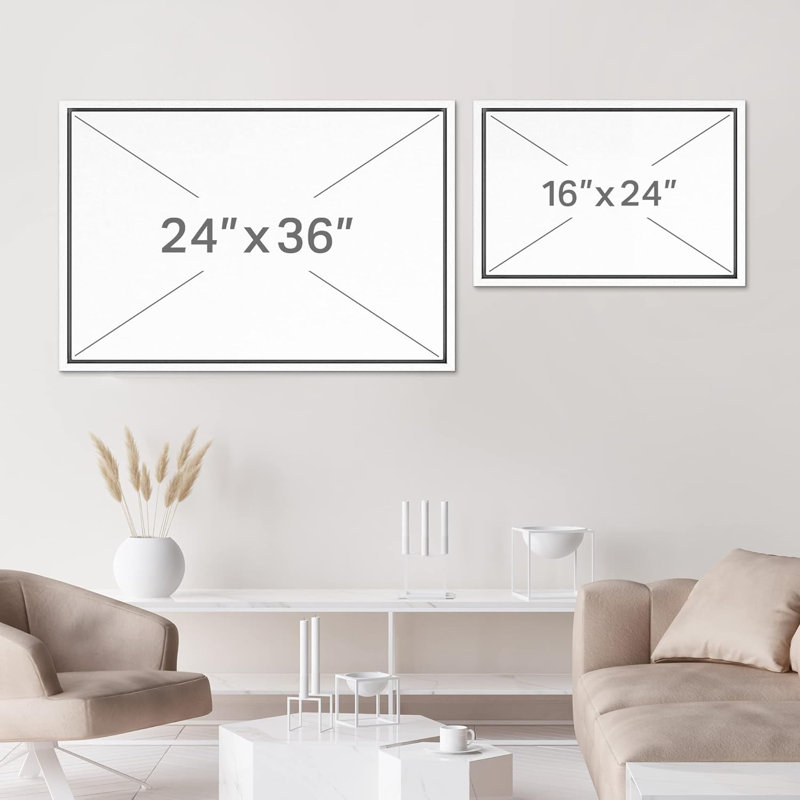 «Sureal Cloud Swing Desert», reproduction sur toile, White, 24" H x 36" W x 1.5" D