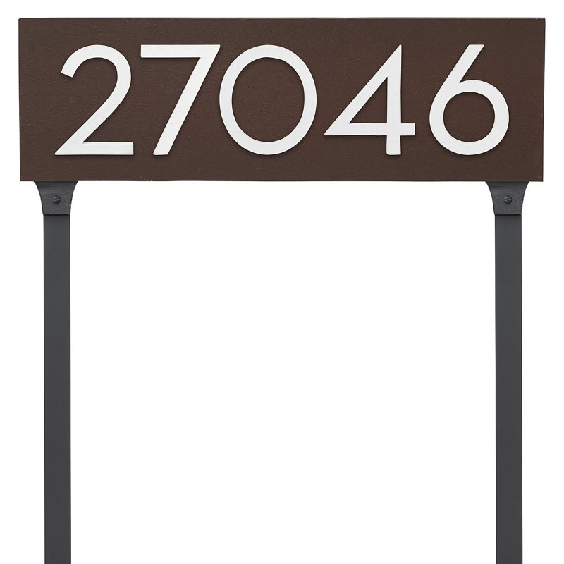 Rectangle pour pelouse, Bronze romain / blanc, Oui