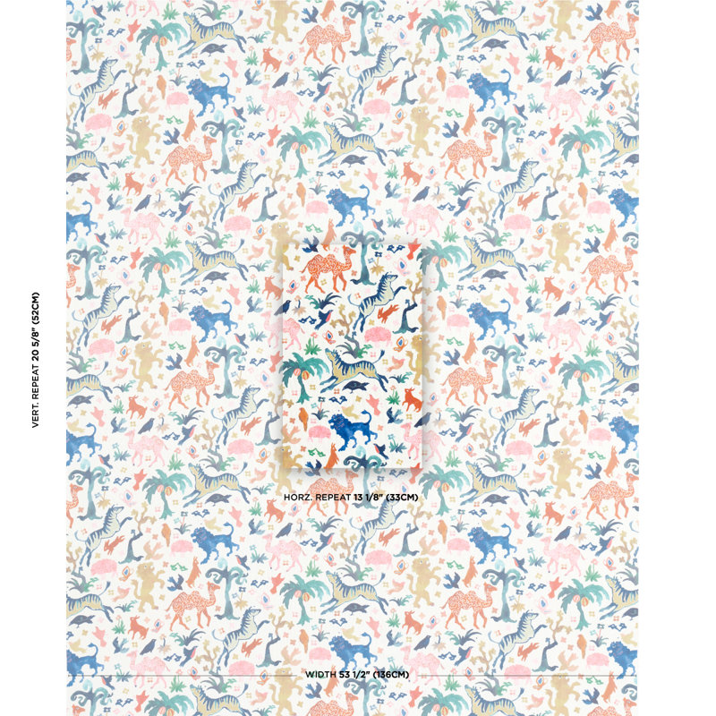 Tissu intérieur / extérieur Schumacher x Happy Menocal Beasts