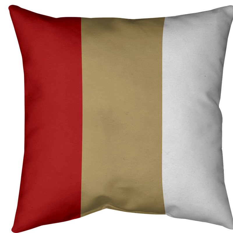 Housse de coussin jeté , 18 po x 18 po, Doré, Polyester filé