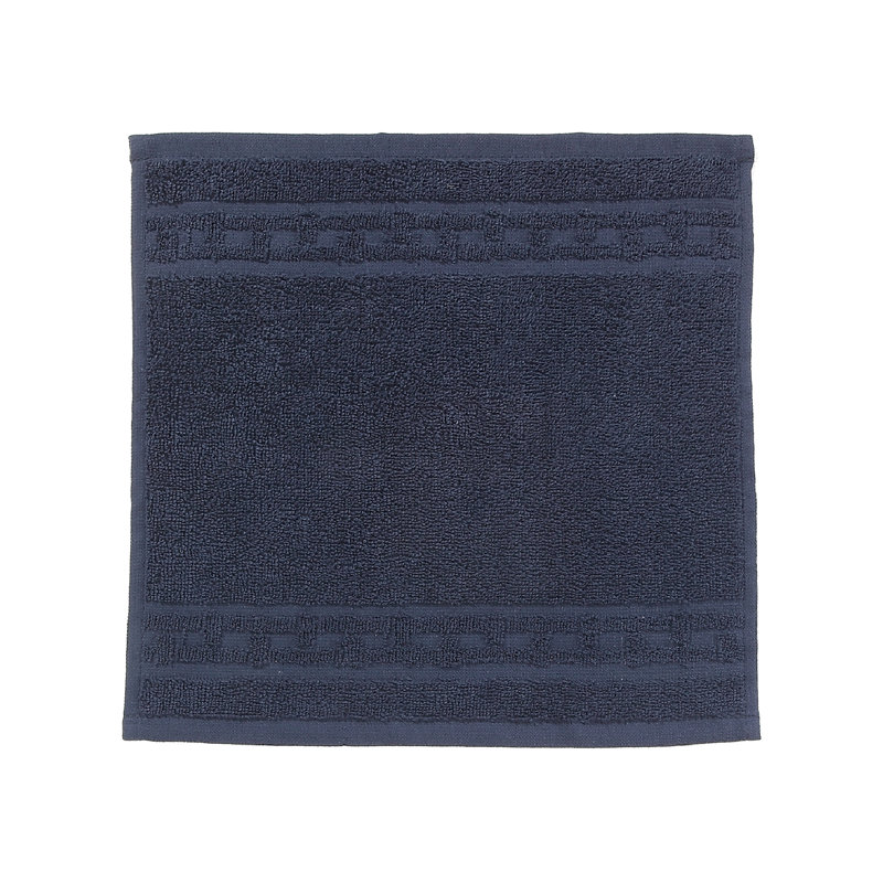 Essuie-mains en tissu natté, Bleu marine