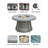 Areefa Round Wicker Propane Smokeless Fire Pit Table with Hidden Fuel Tank-1966301371
