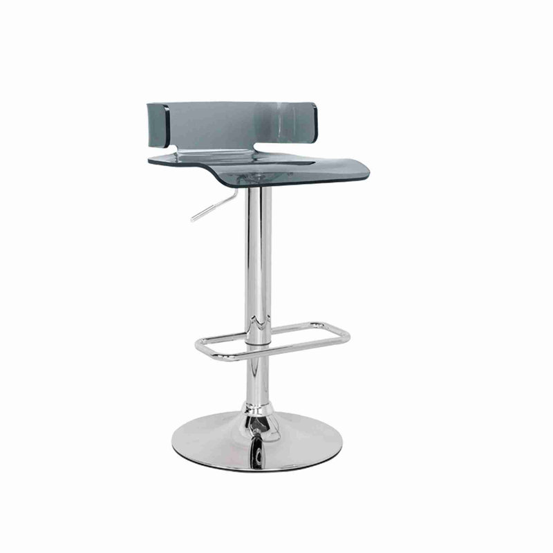 Tabouret de bar à hauteur ajustable 1pc, Gris