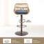 Tabourets pivotants de style moderne à hauteur de comptoir réglable pour chaises de patio extérieures avec repose-pieds-562542650