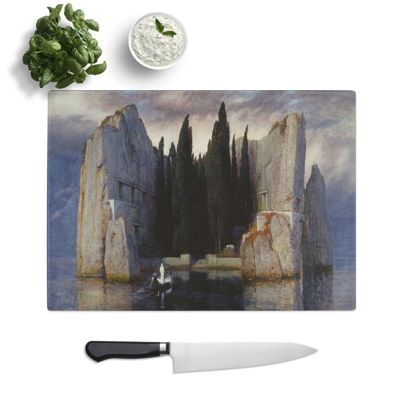 The Isle of the Dead Vol.2 by Arnold Bocklin Chopping Board, 28.5cm W x 39cm L