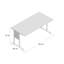 Cepeda Metal Base Desk Shell-30111215-30735460