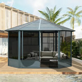 13 Ft. W x 13 Ft. D Metal Patio Gazebo