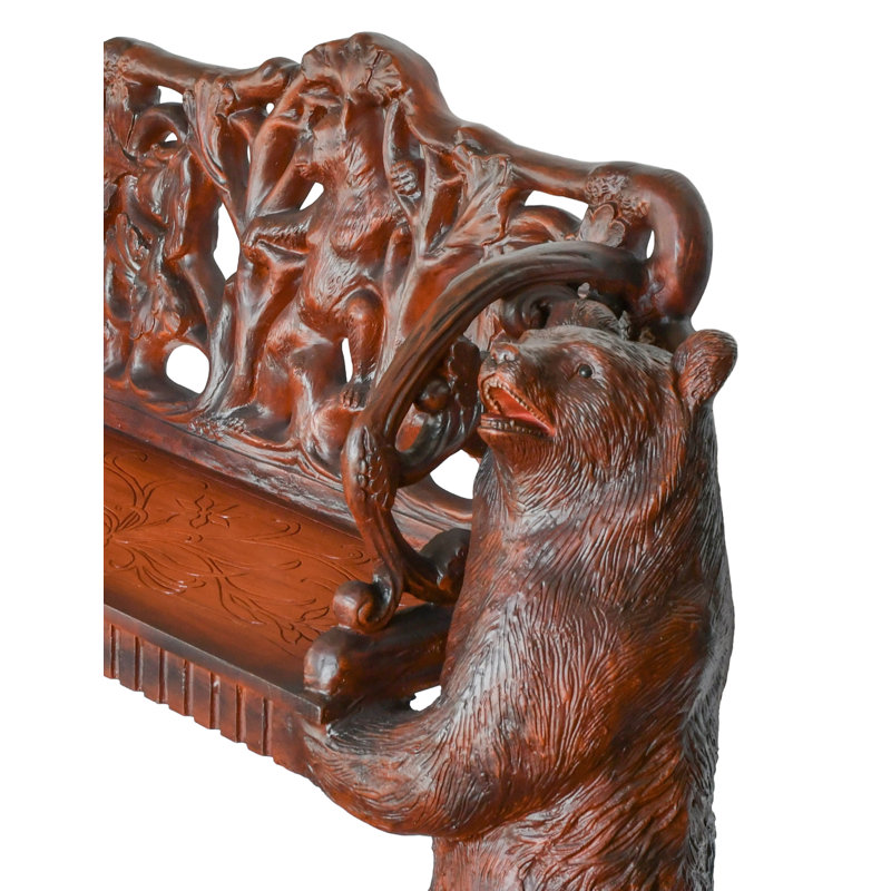 Two Bears Holding Bench