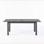 Table de salle à manger d'extérieur extensible en bois d'acacia, gris foncé-1354668669