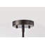Luminaire suspendu en verre transparent huilé Daelan