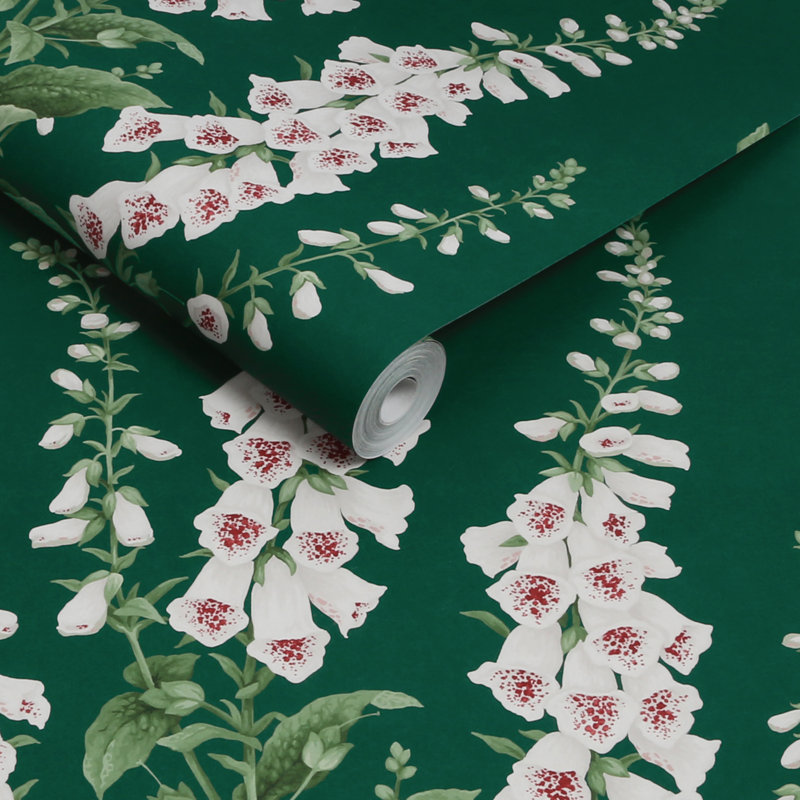  Papier peint Foxglove Midnight, Bleu