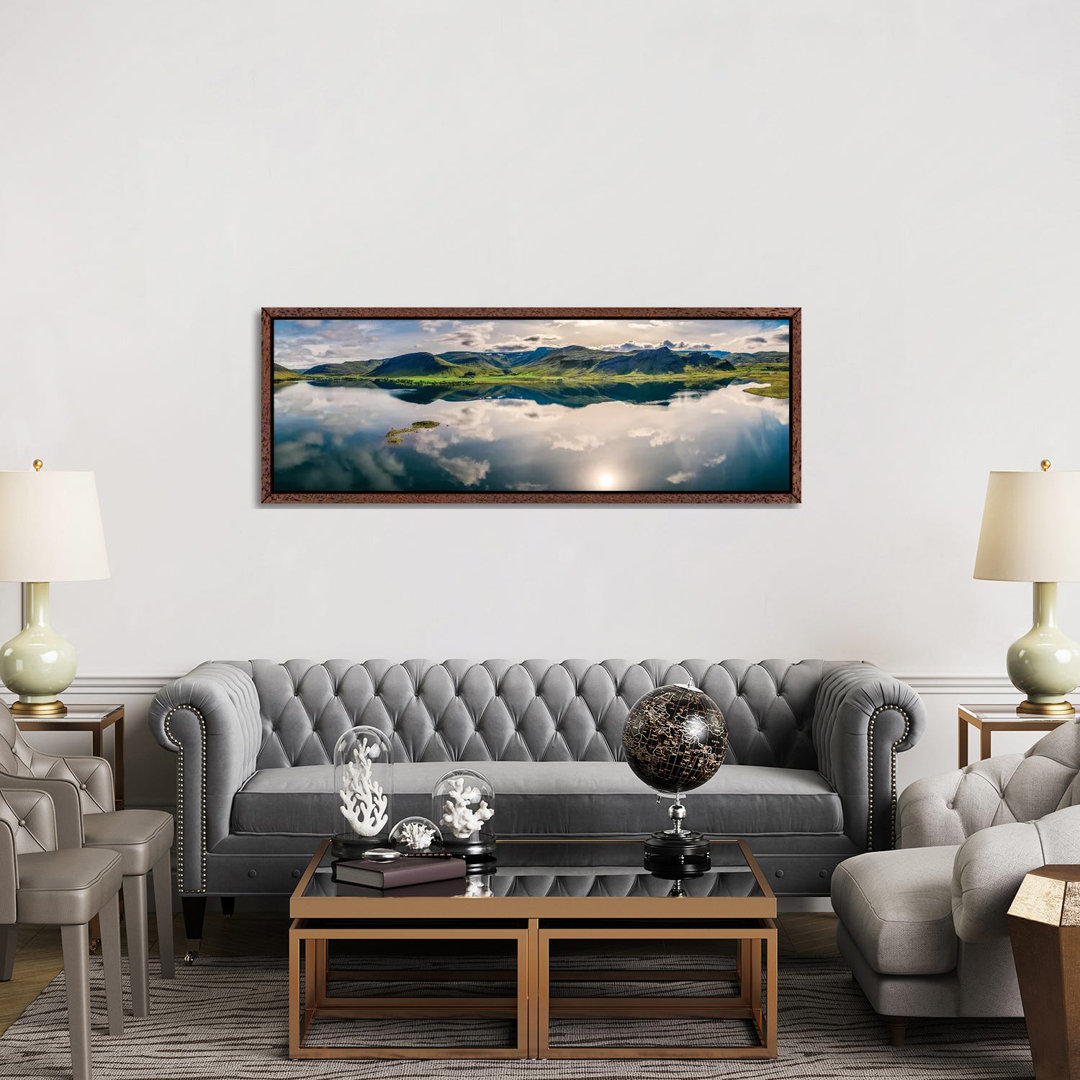 Landscape Mt Medalfell, Lake Medalfellsvatn, Iceland 1PC6