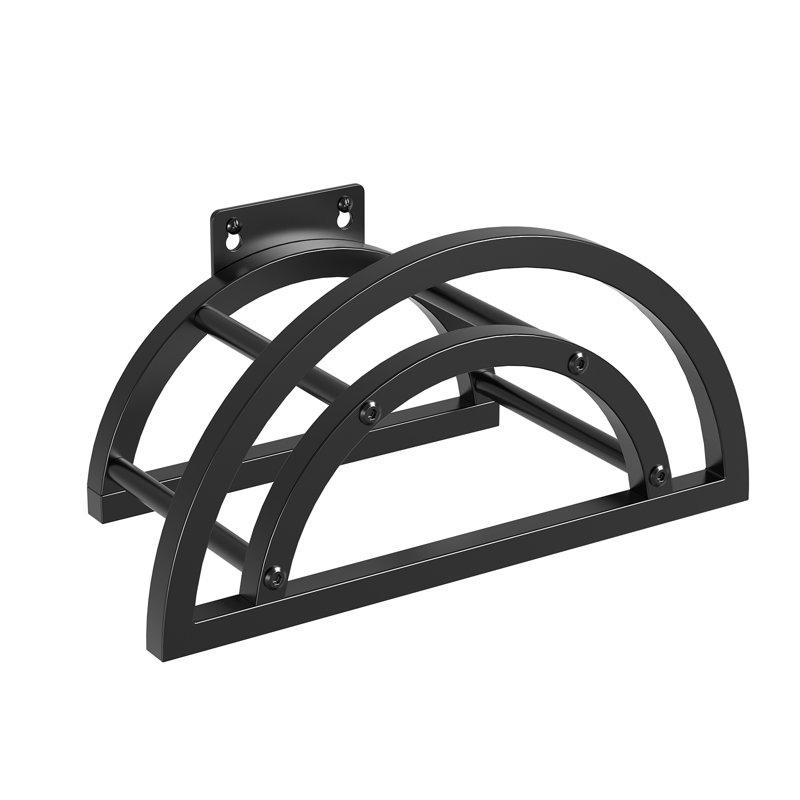 Support mural pour tuyau d'OLV, support pour tuyau d'eau extérieur pouvant contenir un tuyau de 125 pi / 95 lb, organisateur de rangement de dévidoir en métal robuste