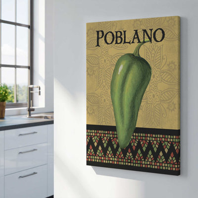 Poblano avec toile de fond or
