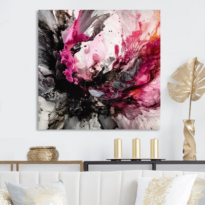 Kanhaya " Black Gold Marble Splash V "