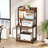 4-Tier Printer Stand with Outlet, Adjustable Shelf & Anti-Tip Kit, Large Storage Organizer, Tall Printer Shelf, for Office, Kitchen, Living Room