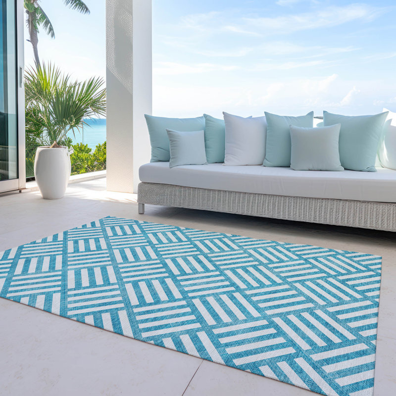 Tapis intérieur / extérieur Loreen avec envers antidérapant, Rectangulaire 3 pi x 5 pi