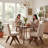 Turfed Linen Upholstered Dining Chair Armless Parsons Side Chair With Solid Wood Legs-109248749