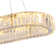 1-Light Crystal LED Chandelier