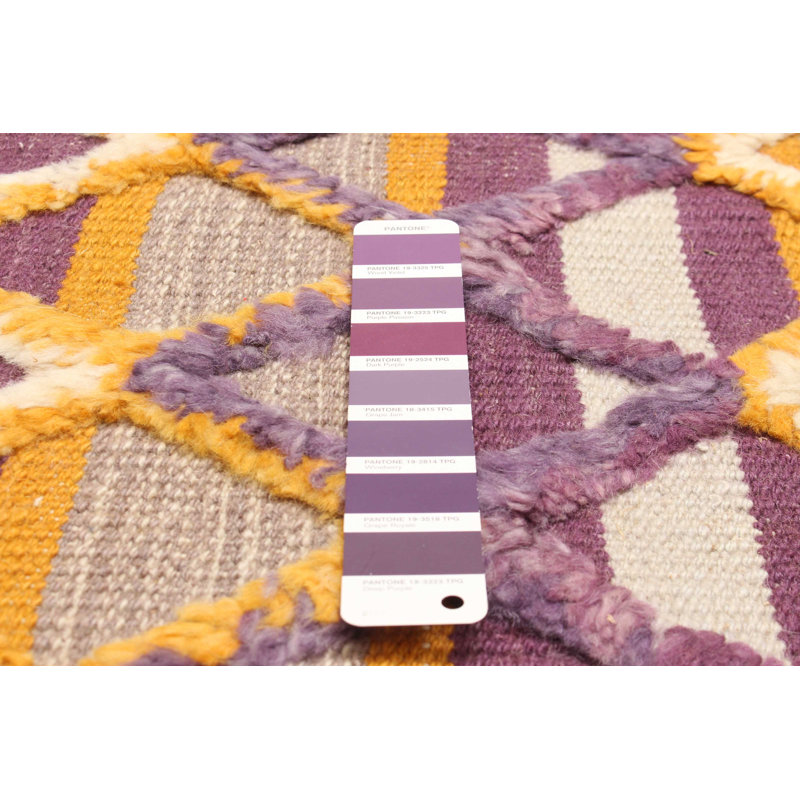 Kilim mauve de Marrakech 2 pi 11 po x 4 pi 11 po