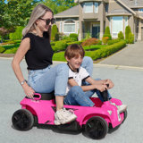 Joyldias 24v Parent-child Ride On Toys, 2-seater Kids Ride On Cars Go Kart