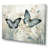 Berthilde Blue Beige Butterfly Wings Of Serenity On Canvas Print-1554490861-1554490860