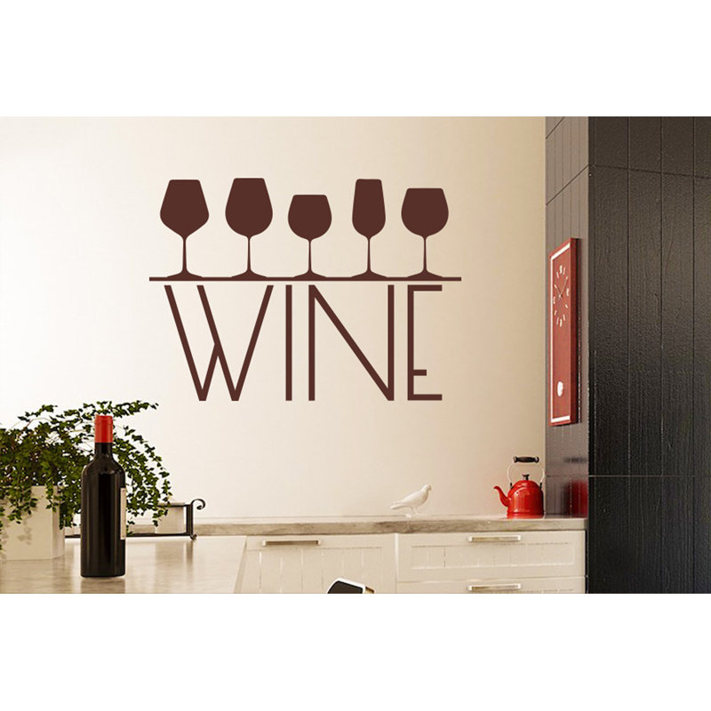 Food & Beverage Non-Wall Damaging Wall Decal, Large, Brown
