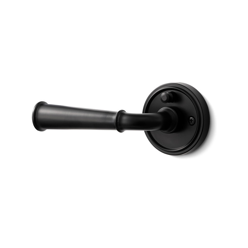 Poignée de porte noire MRML, levier de porte intérieur de chambre à coucher noir, poignée en alliage d'aluminium, Noir