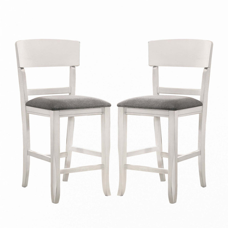 Ensemble de 2 chaises rembourrées en tissu
