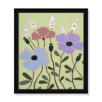 Woodblock Floral III by Carol Robinson