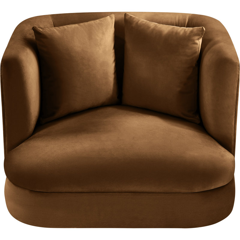 Ethalind Velvet Chair, Saddle Velvet