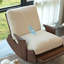 Chaise berçante rétro en coton et lin