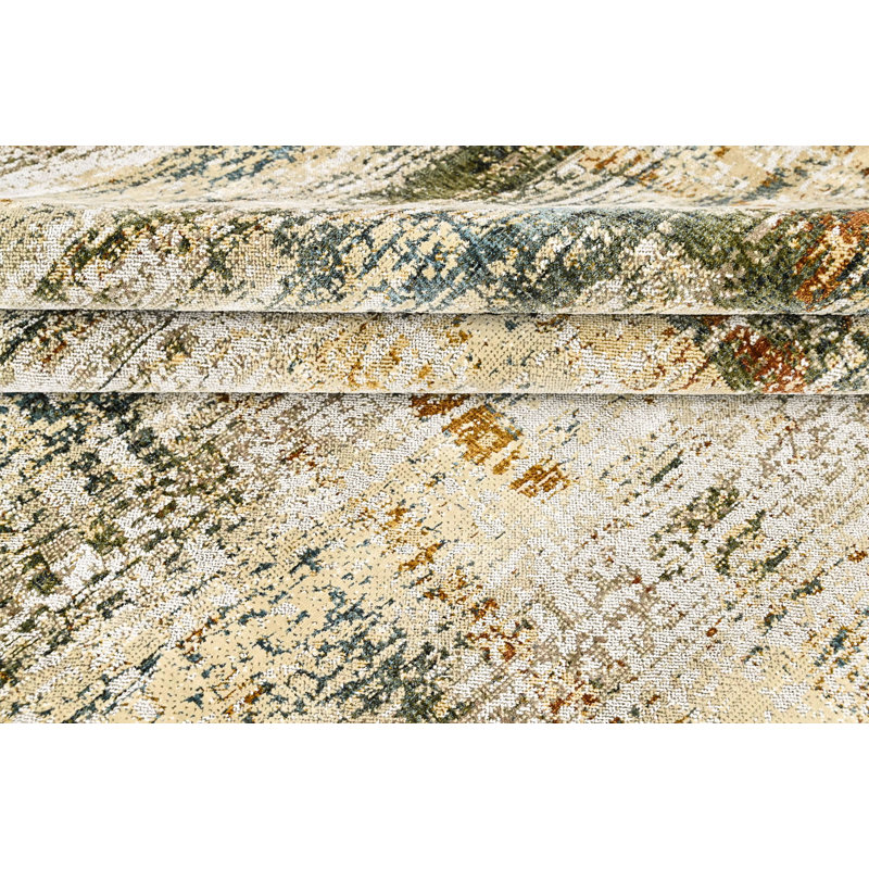 8'10''x11'10'' Wool Gray Abstract Modern Rug