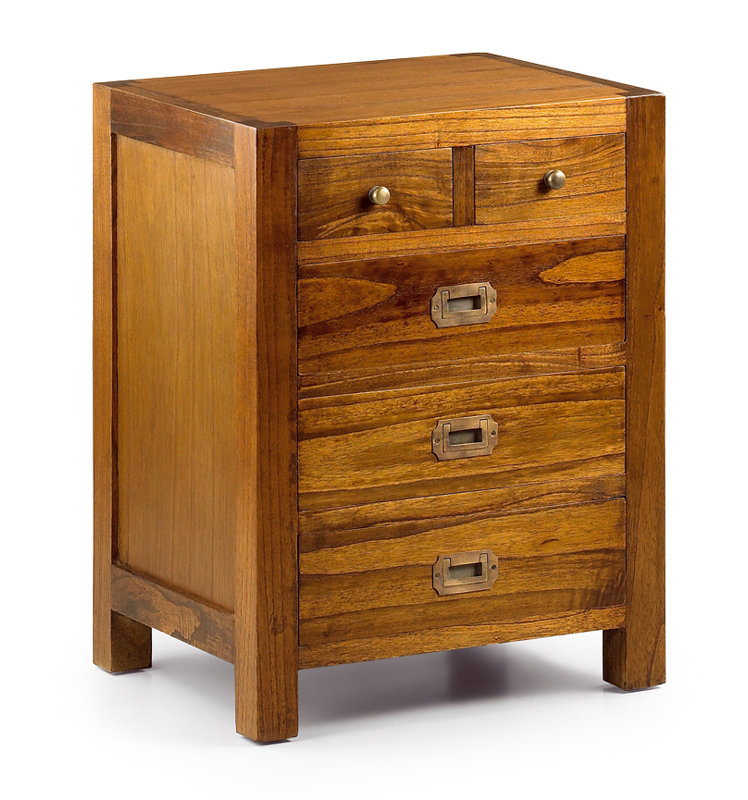 Guildhall 65cm W Solid Wood Bedside Table