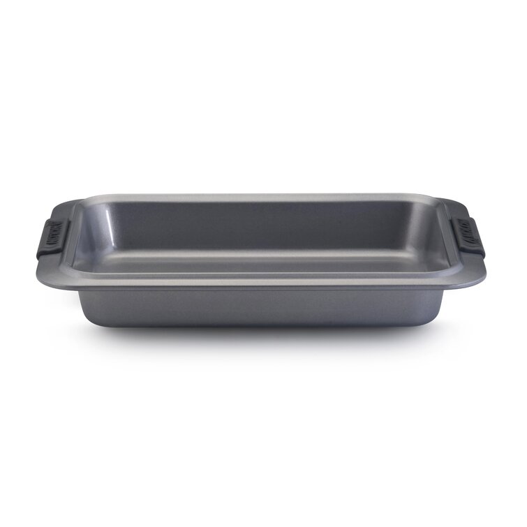 Anolon Advanced Bakeware 9 x 13 Nonstick Cake Pan with Lid with Silicone  Grips Gray