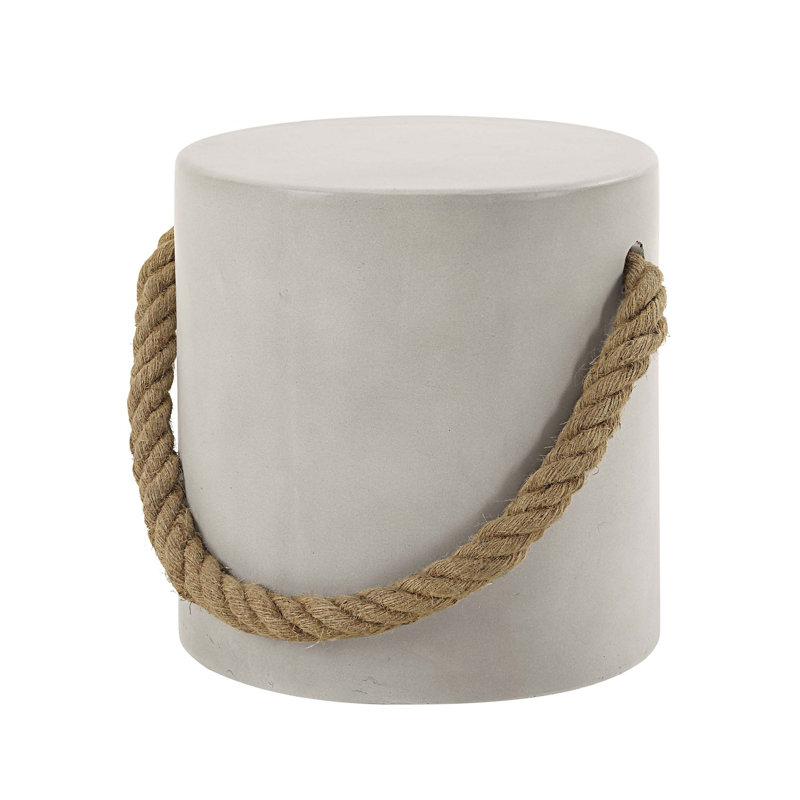 Gene Fiber Concrete End Table