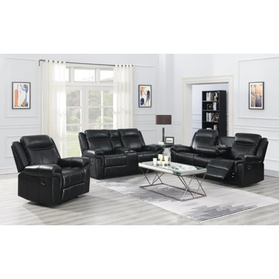Montez Upholstered Home Theater Seating with Cup Holder