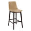 Tabouret de bar en similicuir avec pieds en bois massif-119721194-133075109