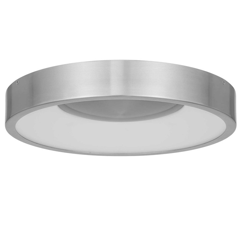 Plafonnier encastré en aluminium 14 pouces à DEL, 14", Brushed Nickel