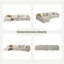 Canapé modulaire minimaliste beige 141,73 po avec méridienne gauche-1818367701-1818367700-1818367705